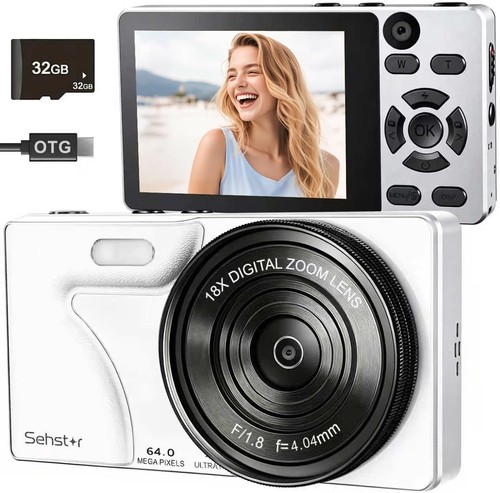 Digital camera 64mp compact - digital,