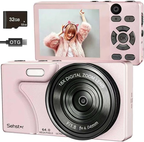Digital camera 64mp compact - digital,